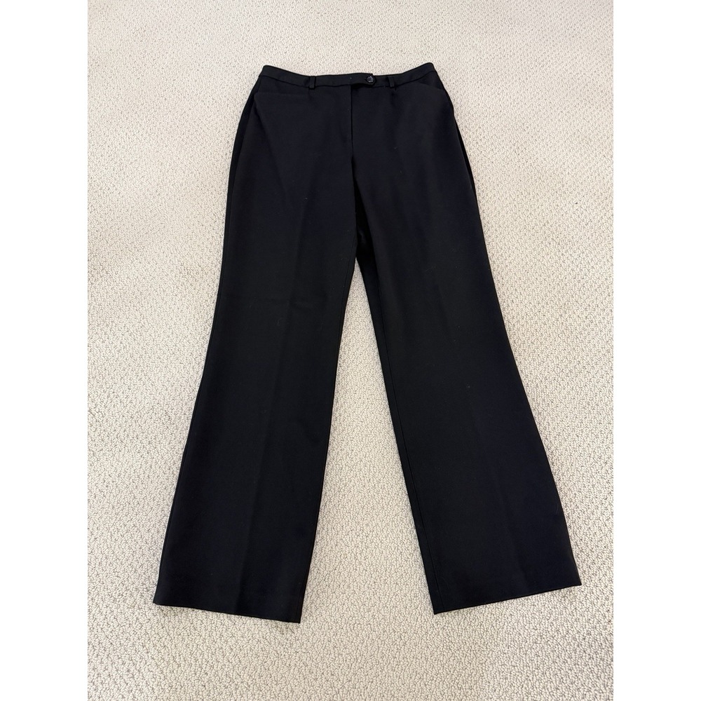 talbots women black dress pants size 10